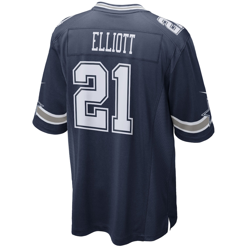 Davalo D.Cowboys #21 Ezekiel Elliott Navy Alternate Game Team Jersey