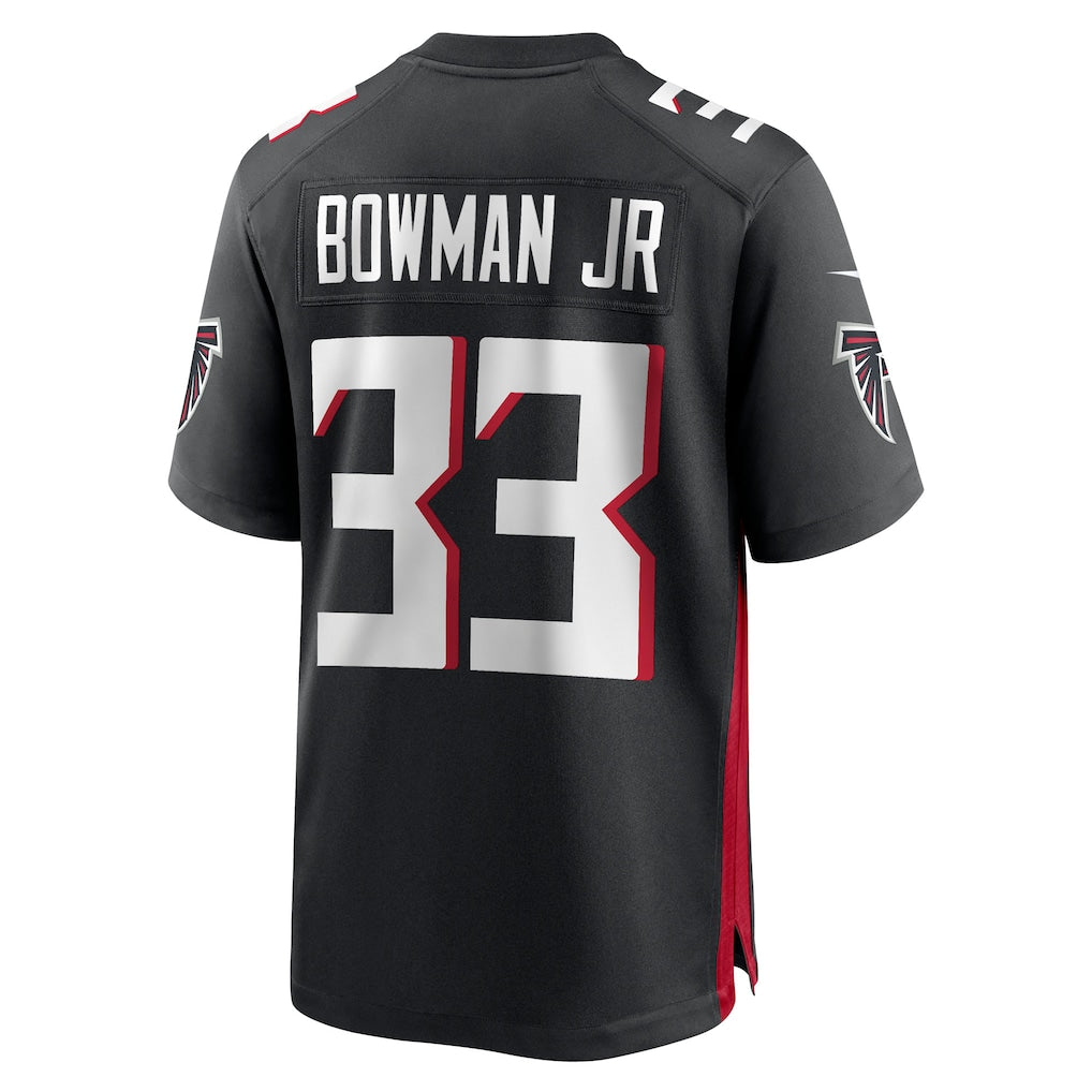 Davalo A.Falcons #33 Billy Bowman Jr. Black Team Game Jersey