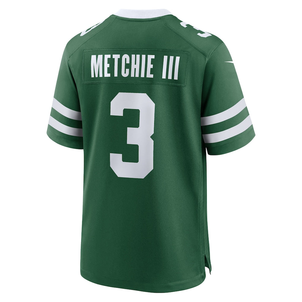 Davalo NY.Jets #3 John Metchie III Legacy Green Team Game Jersey
