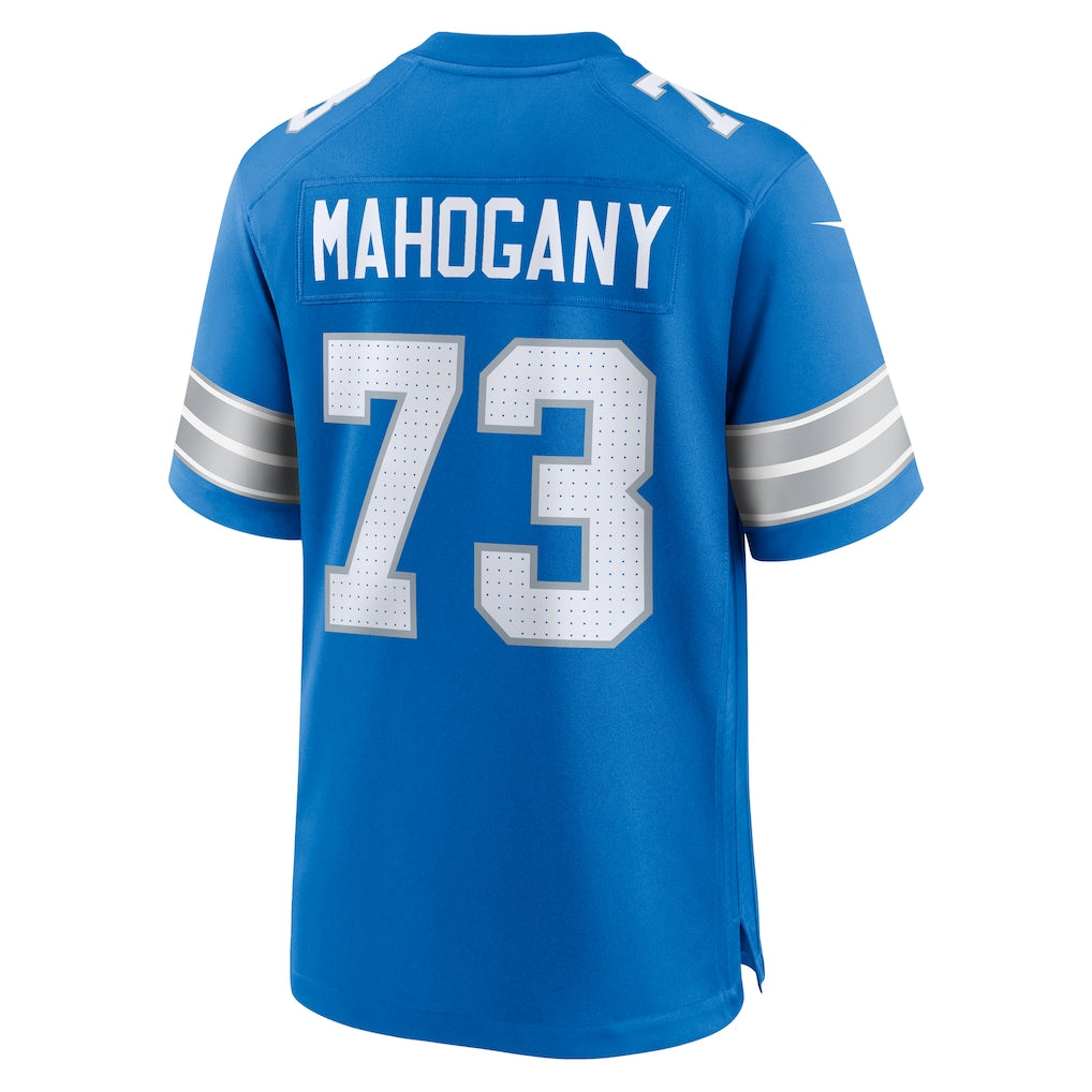 Davalo D.Lions #73 Christian Mahogany Blue Team Game Jersey