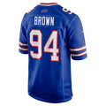Davalo B.Bills #94 Andrew Brown Royal Game Player Jersey