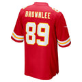 Davalo KC.Chiefs #89 Jason Brownlee Red Team Game Jersey
