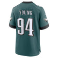 Davalo P.Eagles #94 Byron Young Midnight Green Team Game Jersey