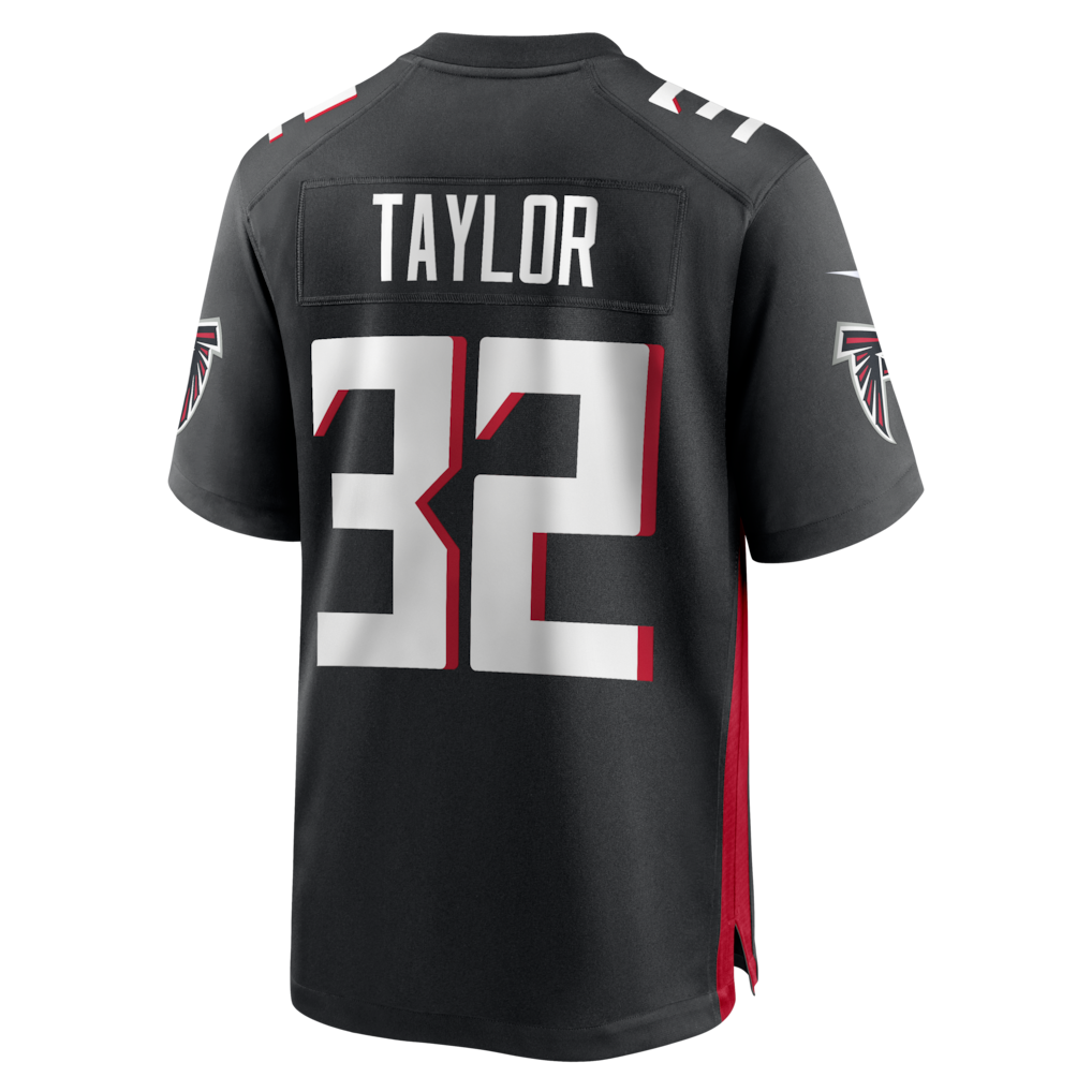 Davalo A.Falcons #32 Keith Taylor Black Team Game Jersey