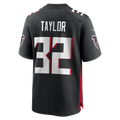 Davalo A.Falcons #32 Keith Taylor Black Team Game Jersey