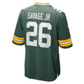 Davalo GB.Packers #26 Darnell Savage Jr. Green Game Jersey