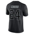Davalo C.Browns #24 Nick Chubb Black RFLCTV Limited Jersey