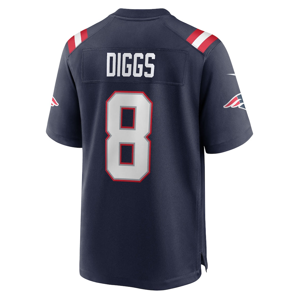 Davalo NE.Patriots #8 Patriots Stefon Diggs Navy Game Jersey