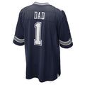 Davalo D.Cowboys #1 Dad Navy Game Jersey