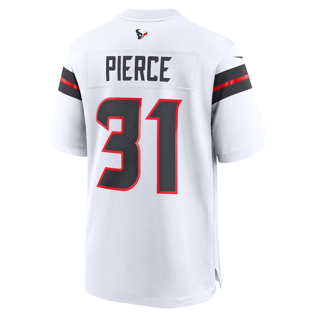 Davalo H.Texans #31 Dameon Pierce White Game Jersey
