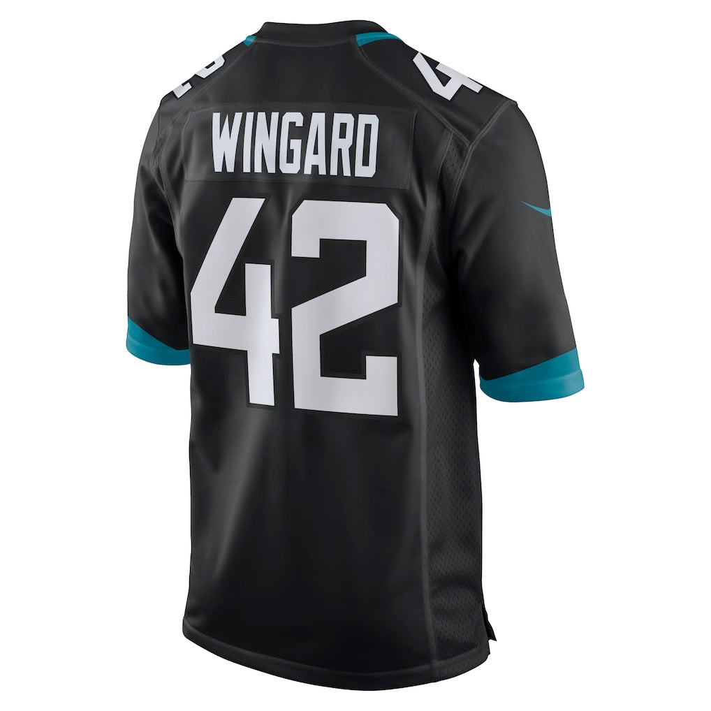 Davalo J.Jaguars #42 Andrew Wingard Black Alternate Game Jersey