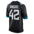 Davalo J.Jaguars #42 Andrew Wingard Black Alternate Game Jersey