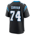 Davalo C.Panthers #74 Jake Curhan Black Team Game Jersey