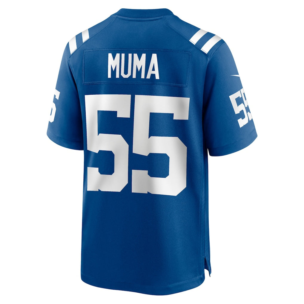 Davalo IN.Colts #55 Chad Muma Royal Team Game Jersey