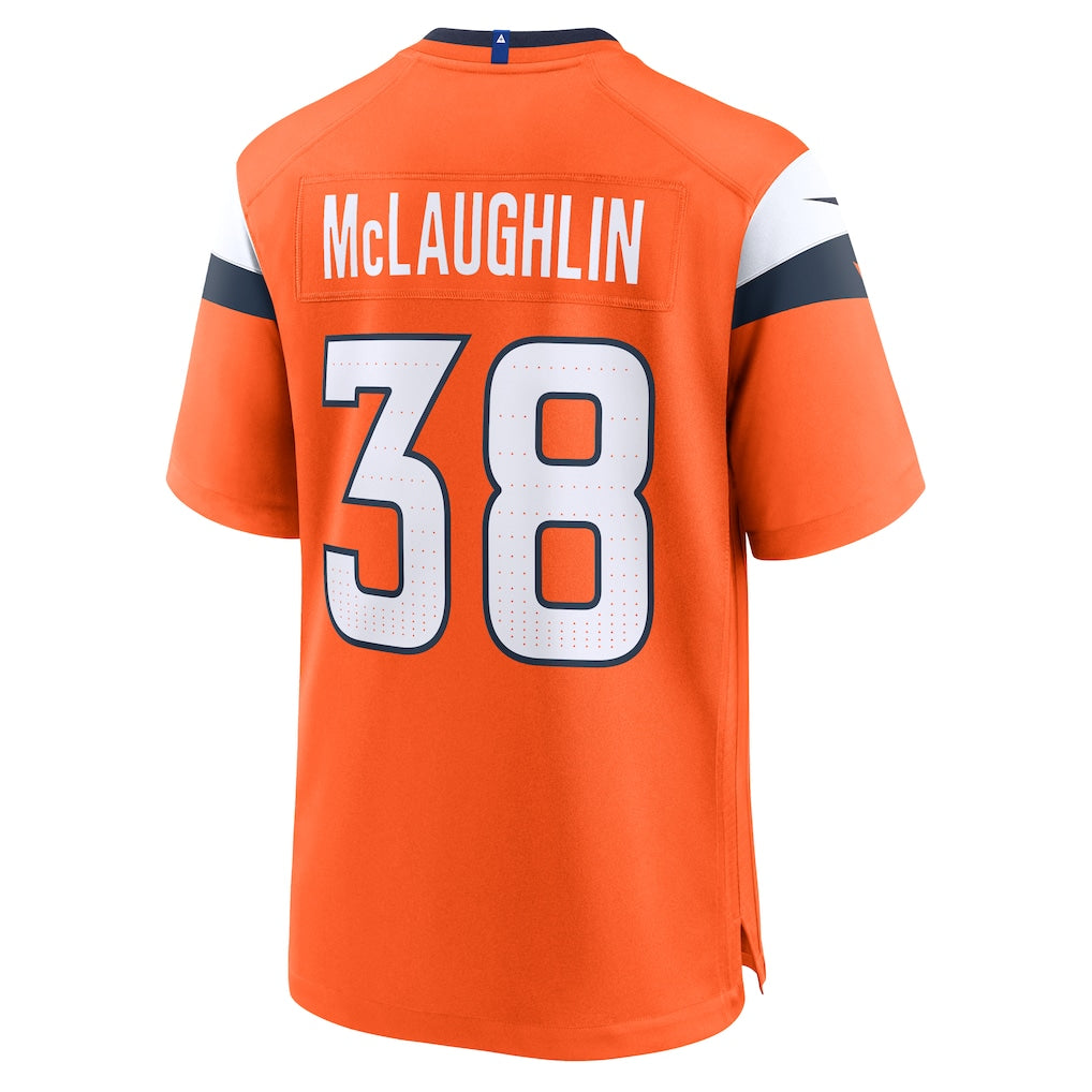 Davalo D.Broncos #38 Jaleel McLaughlin Orange Alternate Game Jersey