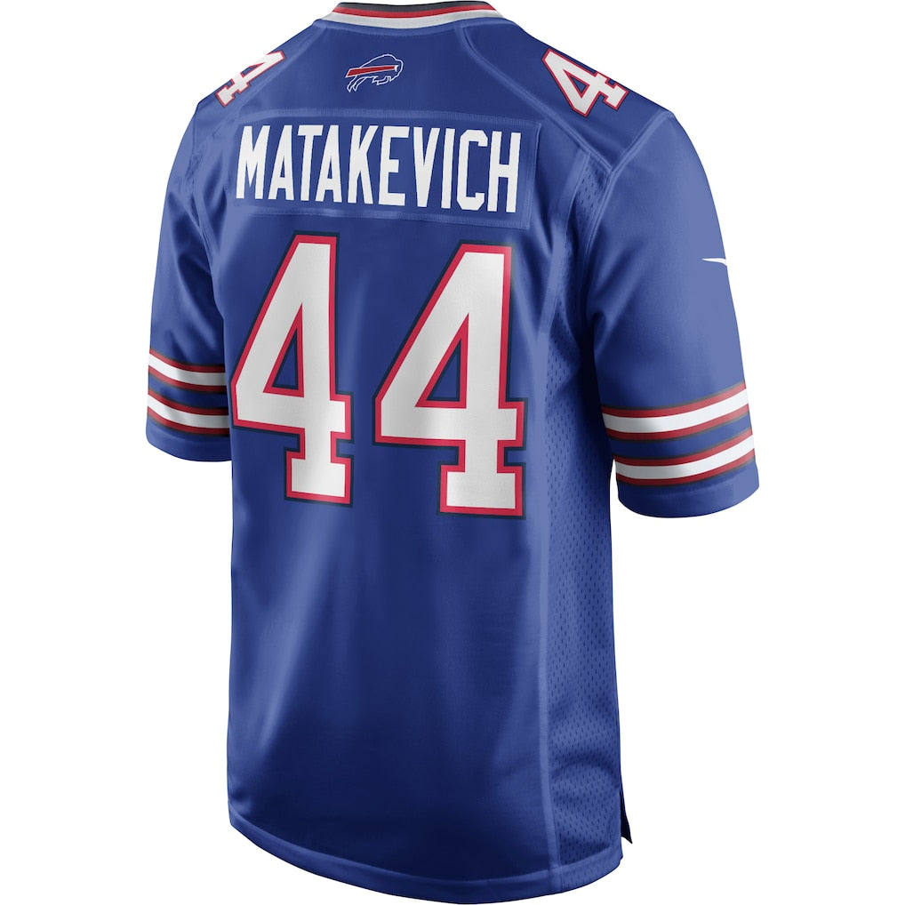 Davalo B.Bills #44 Tyler Matakevich Royal Team Game Jersey