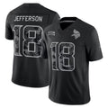 Davalo MN.Vikings #18 Justin Jefferson Player Black Limited 2026 Salute to Service Home Game Stitched Jerseys