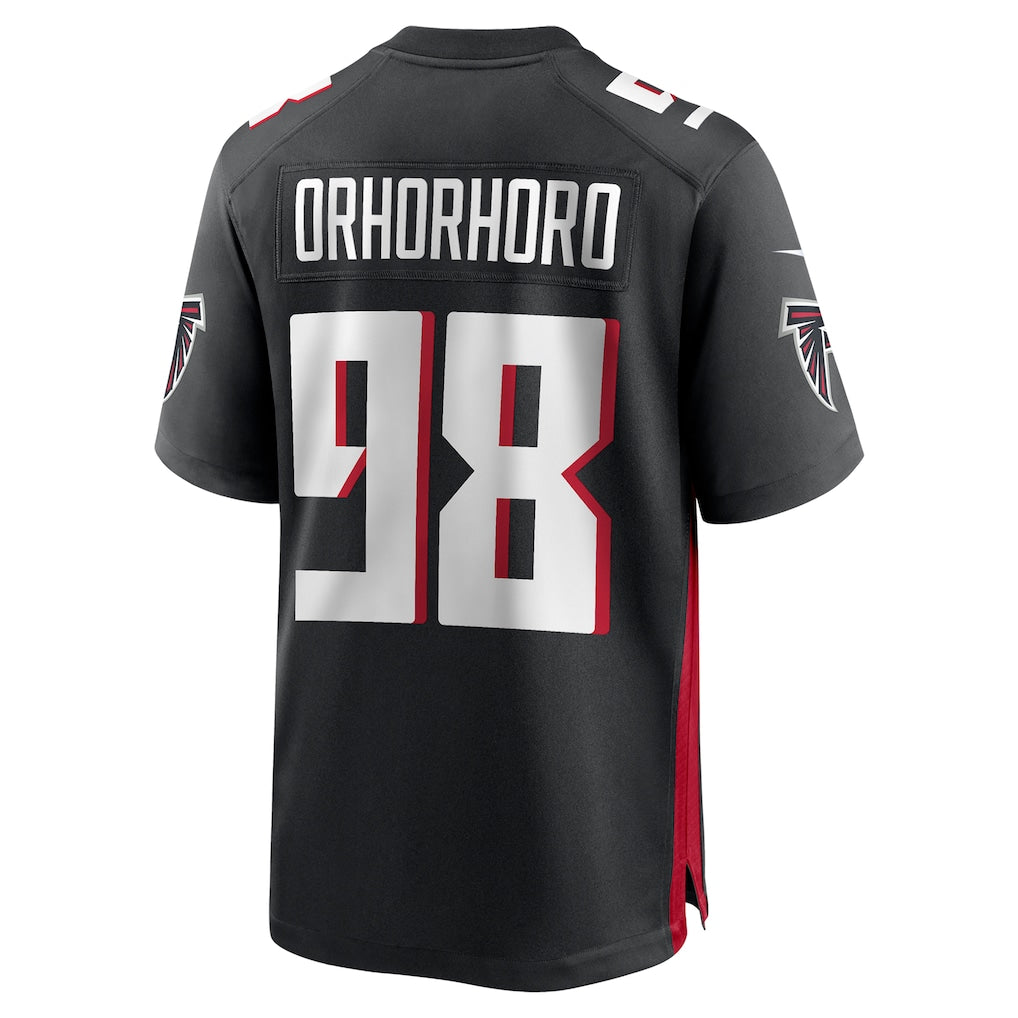 Davalo A.Falcons #98 Ruke Orhorhoro Black Game Retired Player Jersey