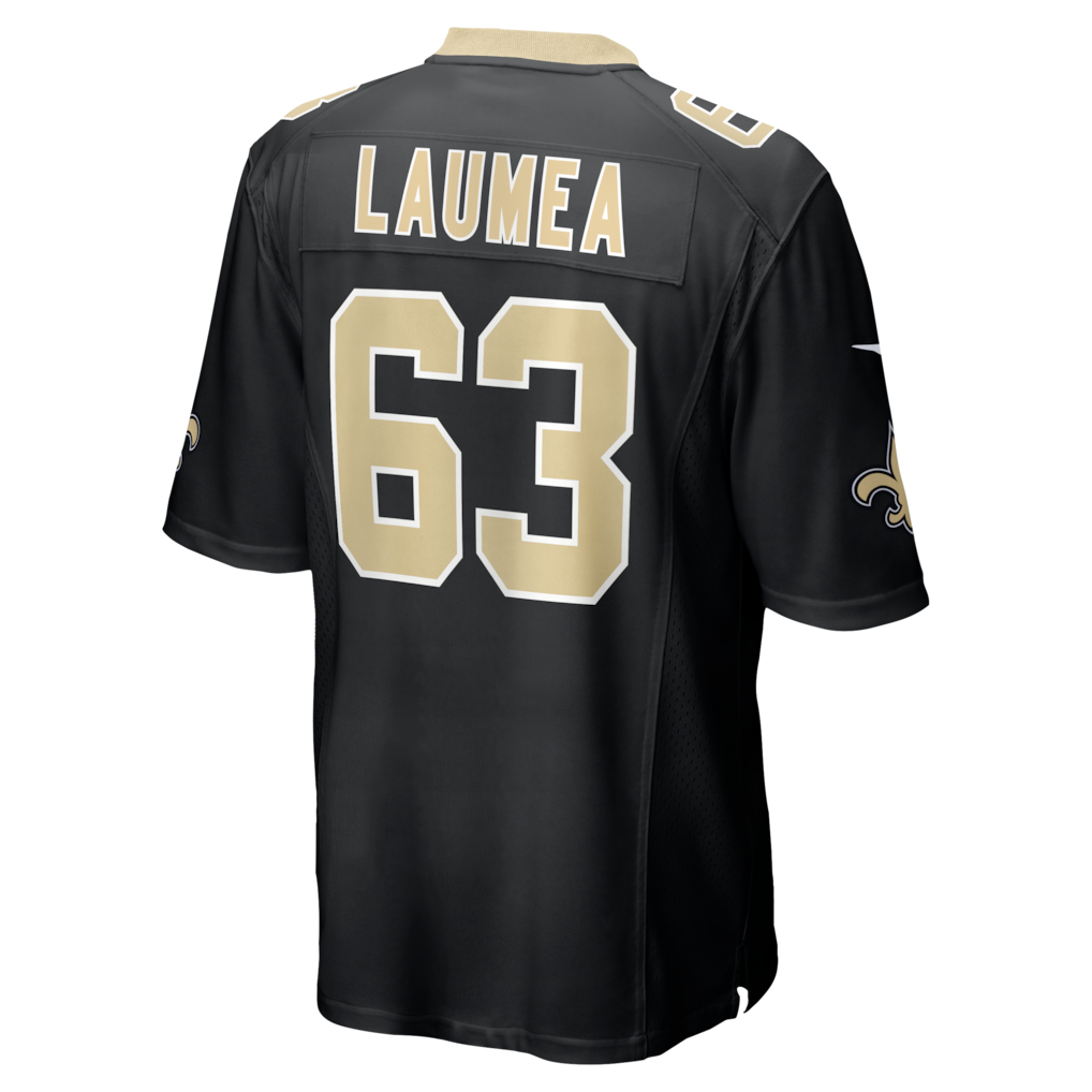 Davalo NO.Saints #63 Sataoa Laumea Black Team Game Jersey