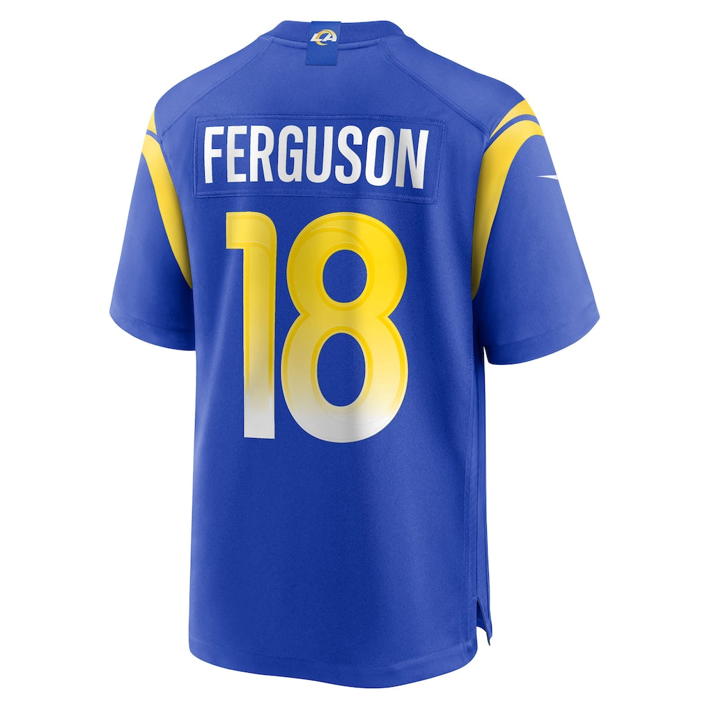 Davalo LA.Rams #18 Terrance Ferguson Royal Team Game Jersey