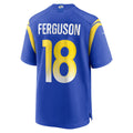 Davalo LA.Rams #18 Terrance Ferguson Royal Team Game Jersey
