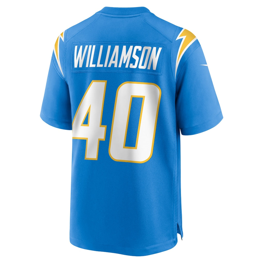 Davalo LA.Chargers #40 Kendall Williamson Powder Blue Team Game Jersey