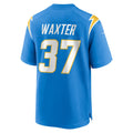 Davalo LA.Chargers #37 Isas Waxter Powder Blue Team Game Jersey