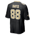 Davalo NO.Saints #88 Shaquan Davis Black Game Jersey