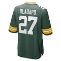 Davalo GB.Packers #27 Kitan Oladapo Green Game Jersey