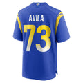 Davalo LA.Rams #73 Steve Avila Royal Home Game Jersey