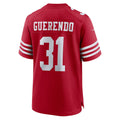 Davalo SF.49ers #31 Isaac Guerendo Scarlet Game Jersey
