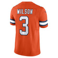 Davalo D.Broncos #3 Russell Wilson Orange Vapor F.U.S.E. Limited Jersey