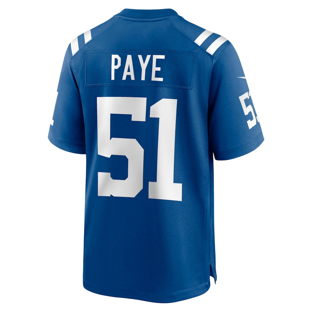 Davalo IN.Colts #51 Kwity Paye Royal Game Jersey