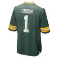 Davalo GB.Packers #1 Groom Green Game Jersey