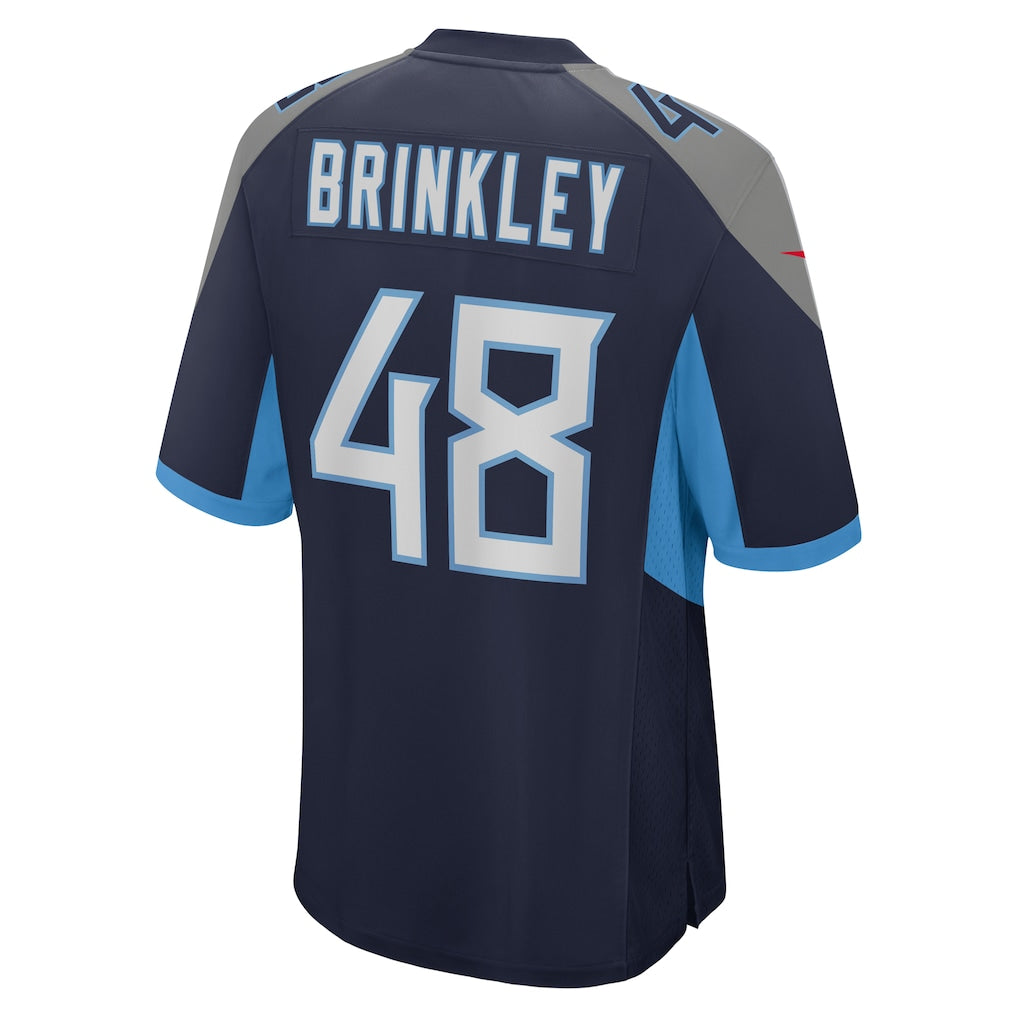 Davalo T.Titans #48 Beau Brinkley Navy Game Jersey