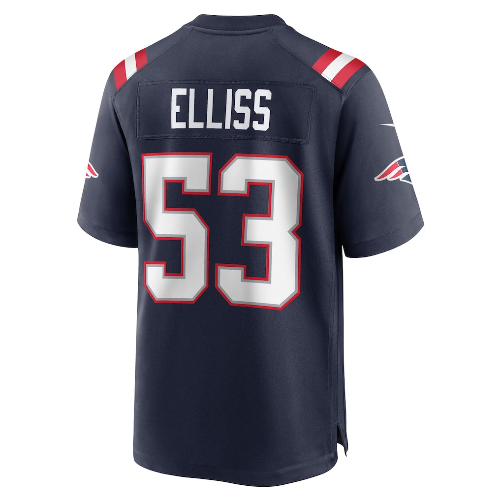 Davalo NE.Patriots #53 Christian Elliss Navy Game Retired Player Jersey