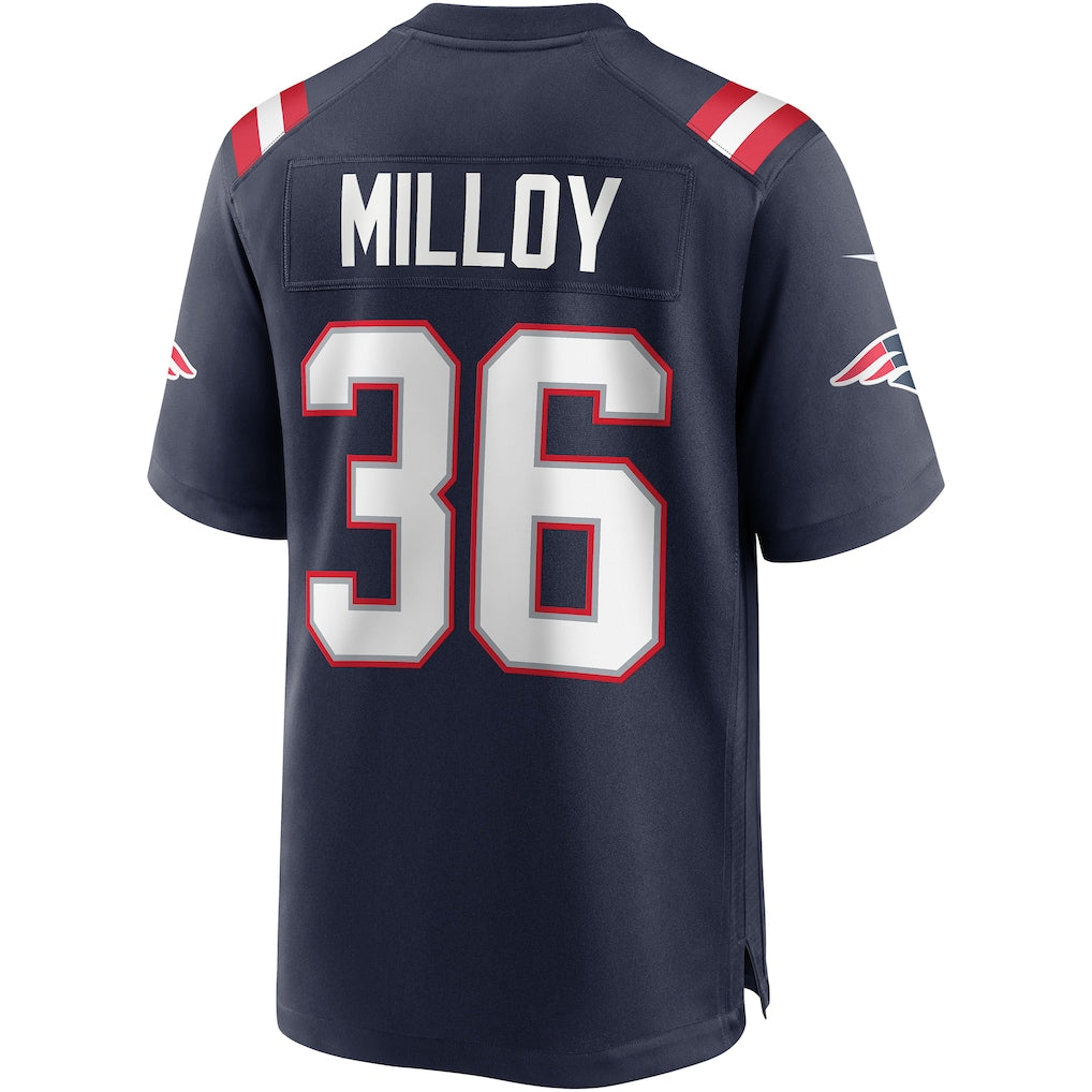 Davalo NE.Patriots #36 Lawyer Milloy Navy Game Retired Player Jersey