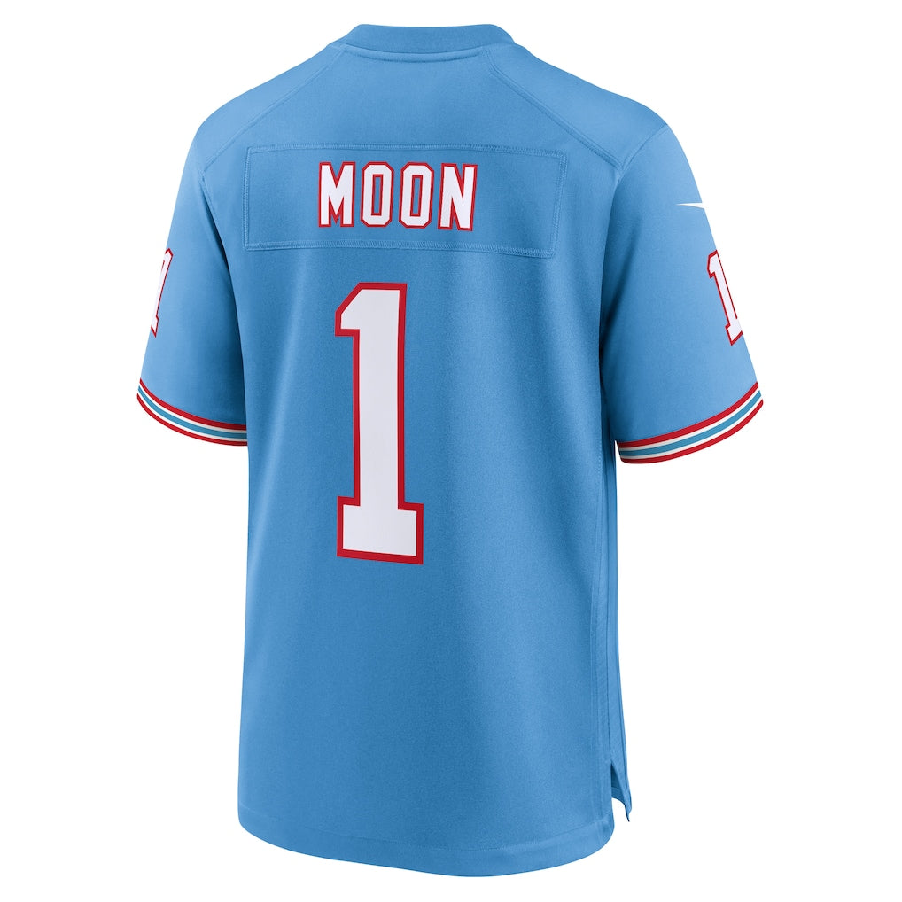 Davalo T.Titans #1 Warren Moon Light Blue Retired Player Alternate Game Jersey