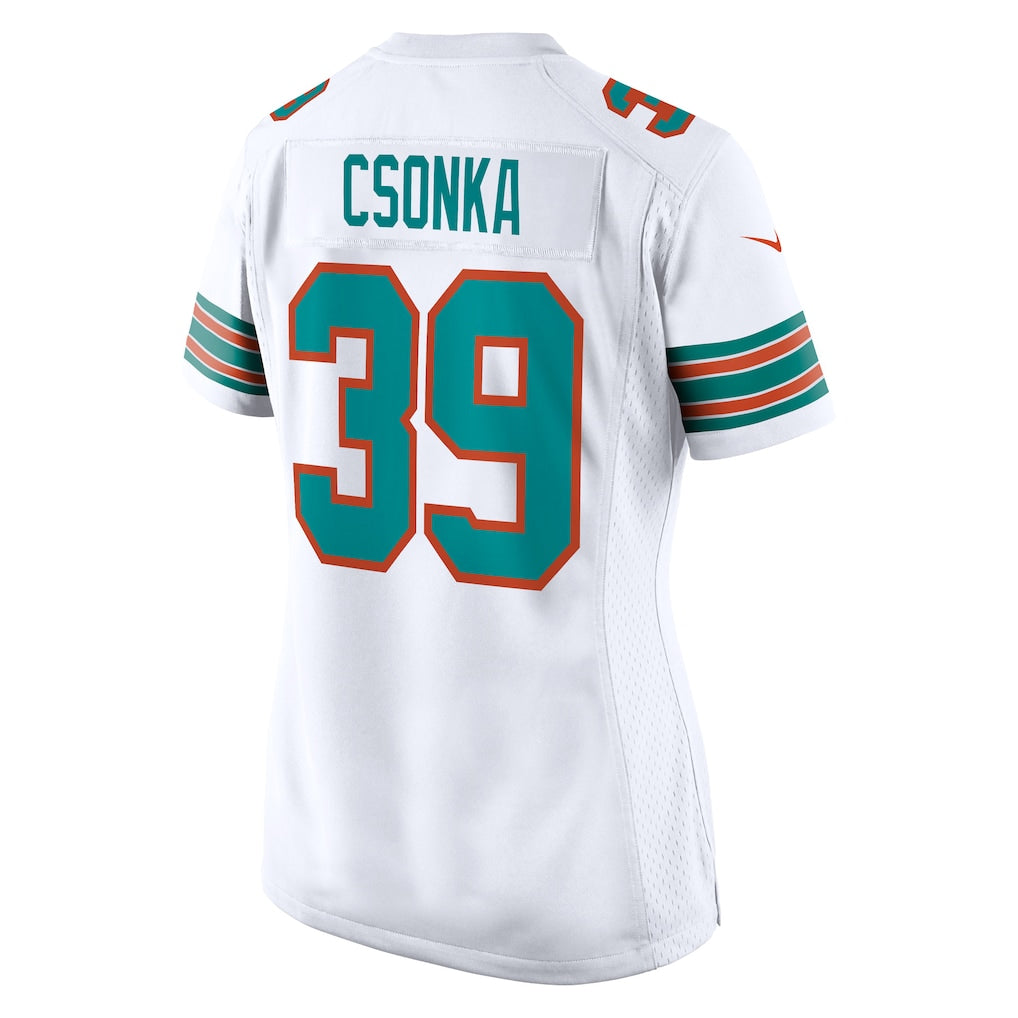 Davalo M.Dolphins #39 Larry Csonka White Retired Player Jersey