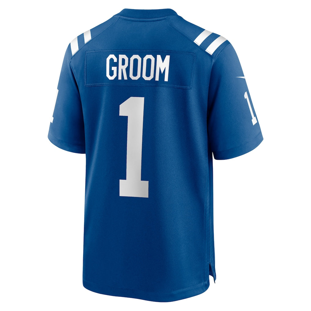 Davalo IN.Colts #1 Groom Royal Game Jersey