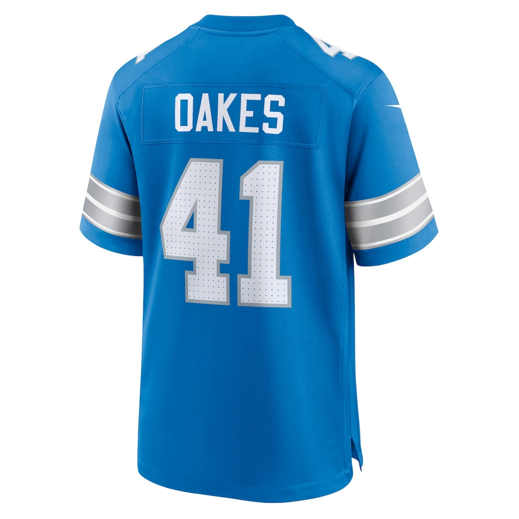 Davalo D.Lions #41 Gunnar Oakes Blue Team Game Jersey
