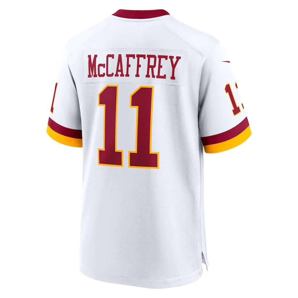 Davalo W.Commanders #11 Luke McCaffrey White Game Super Bowl Era Jersey