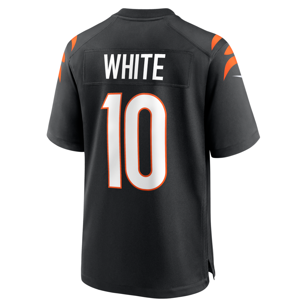 Davalo C.Bengals #10 Mike White Black Team Game Jersey