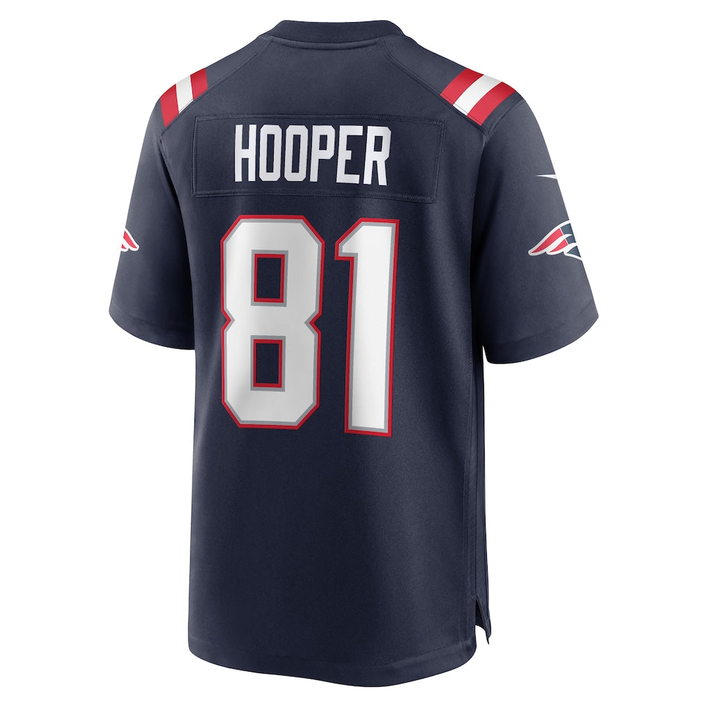 Davalo NE.Patriots #81 Austin Hooper Navy Game Jersey