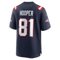 Davalo NE.Patriots #81 Austin Hooper Navy Game Jersey