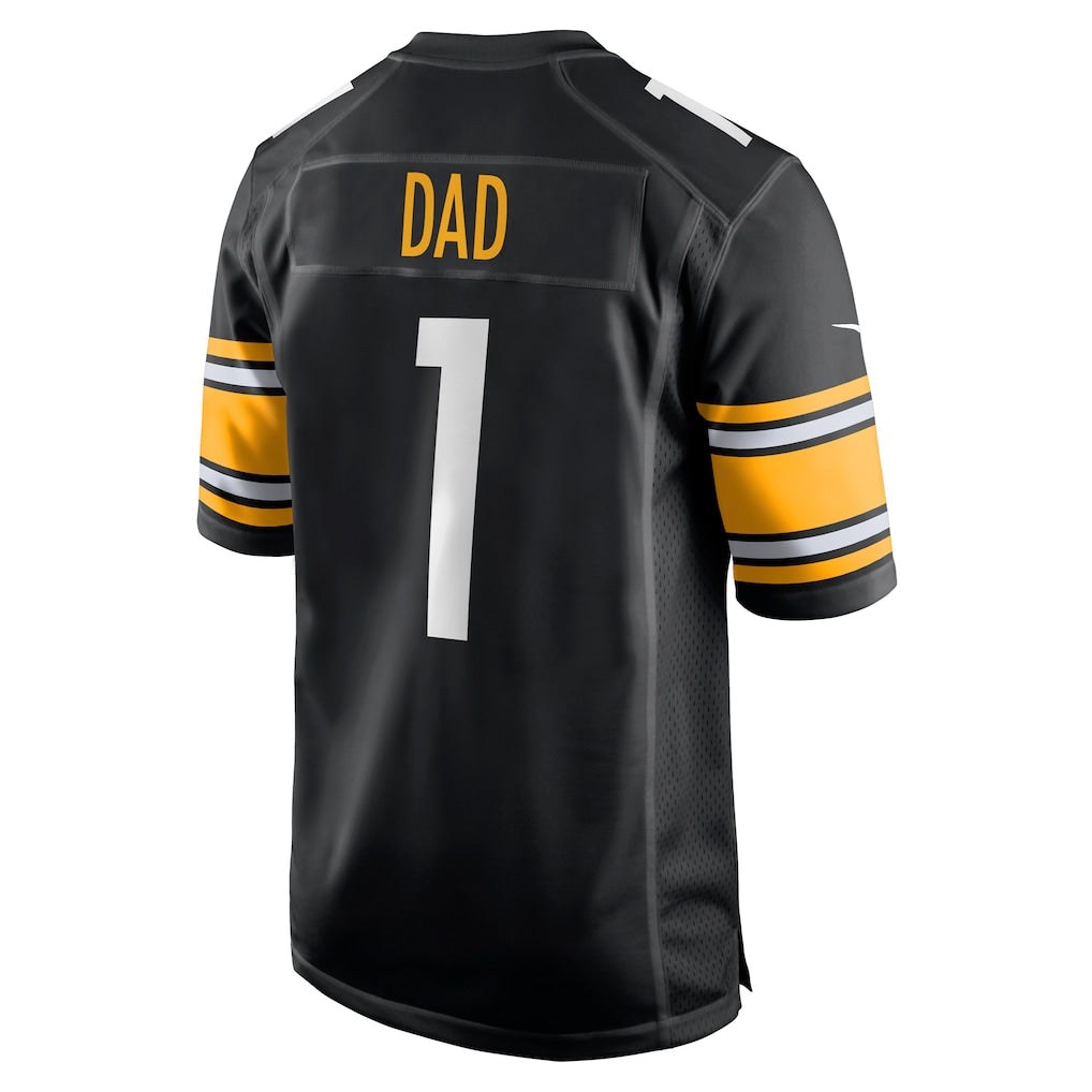 Davalo P.Steelers #1 Dad Black Game Jersey
