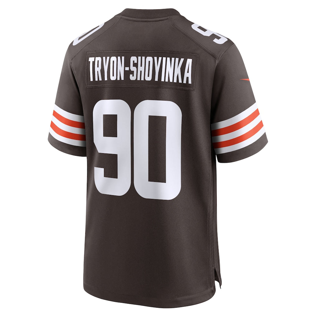Davalo C.Browns #90 Joe Tryon-Shoyinka Brown Team Game Jersey