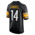 Davalo P.Steelers #14 Kenneth Gainwell Black Team Game Jersey