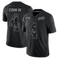 Davalo B.Bills #4 James Cook III Player Black Limited 2026 Salute to Service Home Game Stitched Jerseys