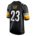Davalo P.Steelers #23 Darius Slay Black Team Game Jersey